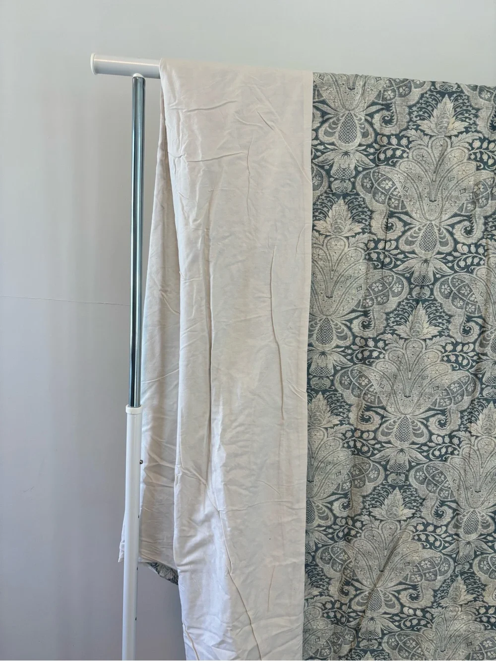 Pottery Barn Janelle Damask Scroll Duvet Cover | 100% Cotton | Full/Queen